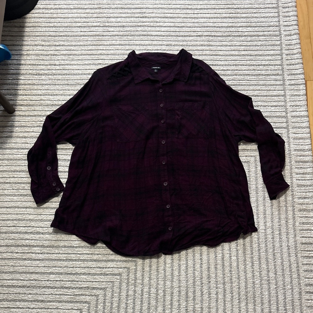 Plaid button down